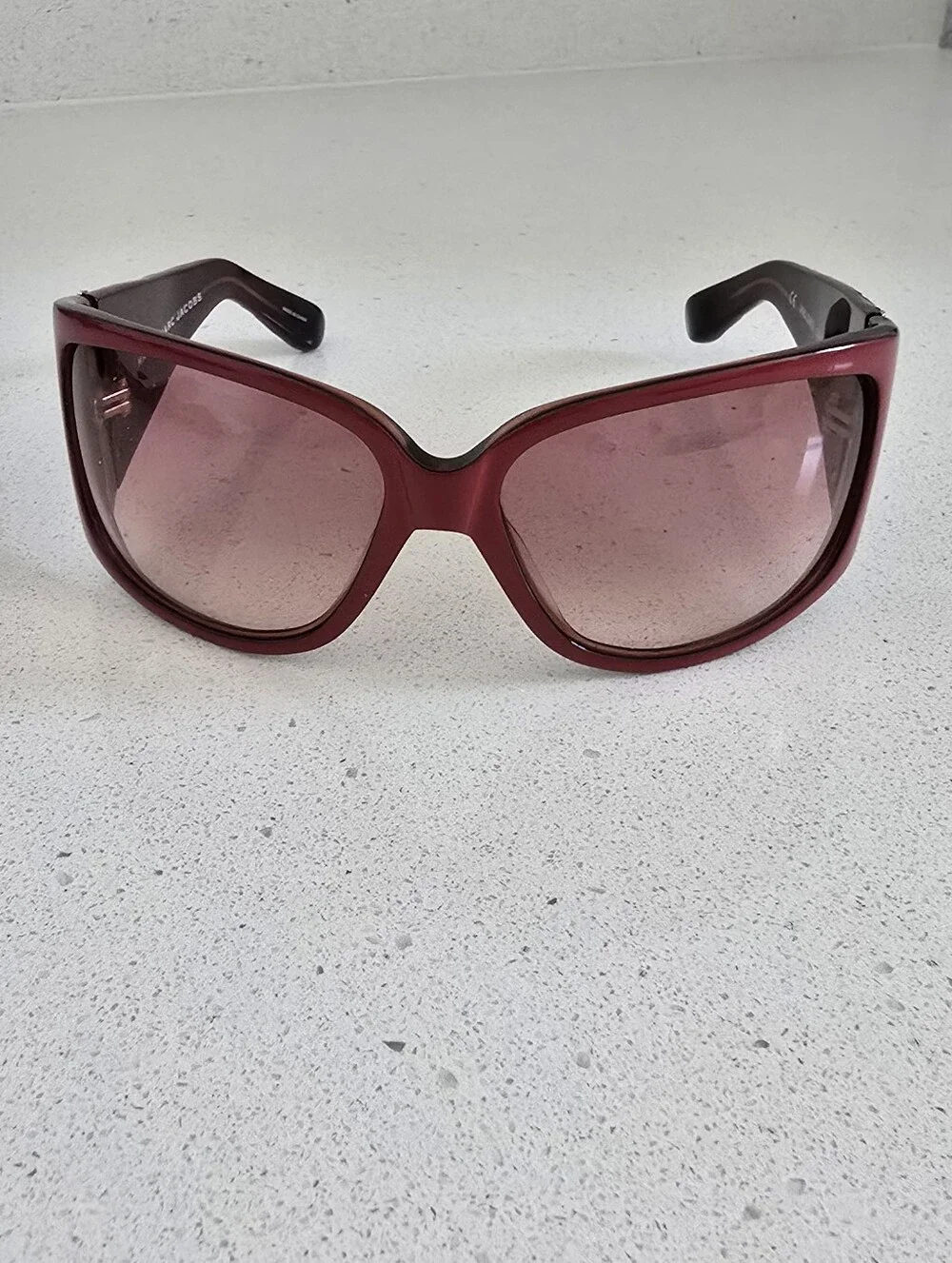 Marc By Marc Jacobs Vintage Women's Red Gradient Pink Lens Sunglasses